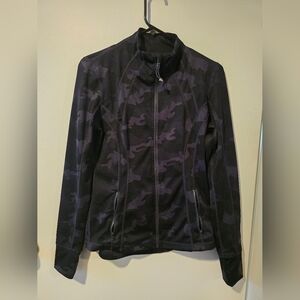 Yogalicious Lux Camouflage Full Zip Athletic Performance Jacket